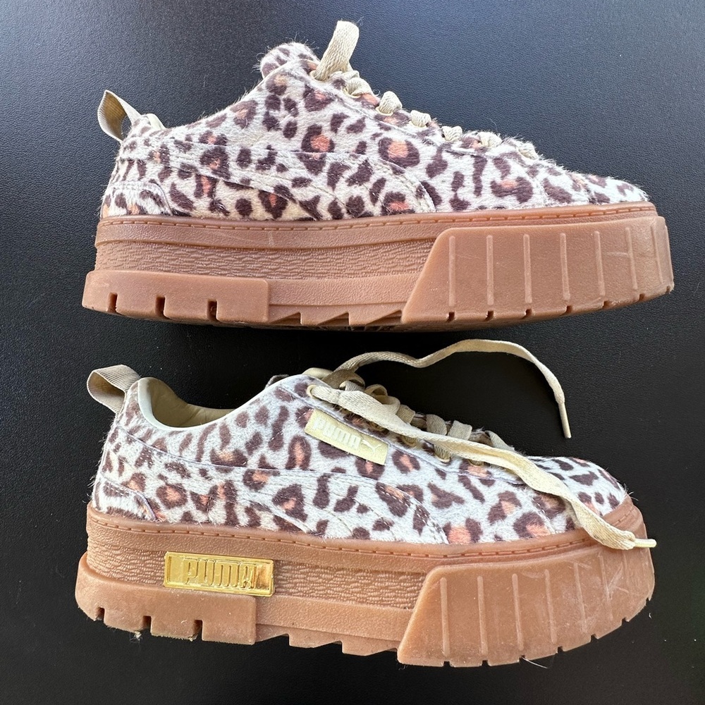 Puma Womens Mayze Leopard Platform   Sneakers Shoes Casual Size:7.5 - Picture 2 of 8